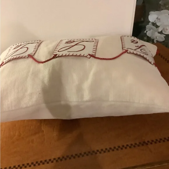 Pottery Barn Fa La La Holiday Pillow - Picture 3 of 7